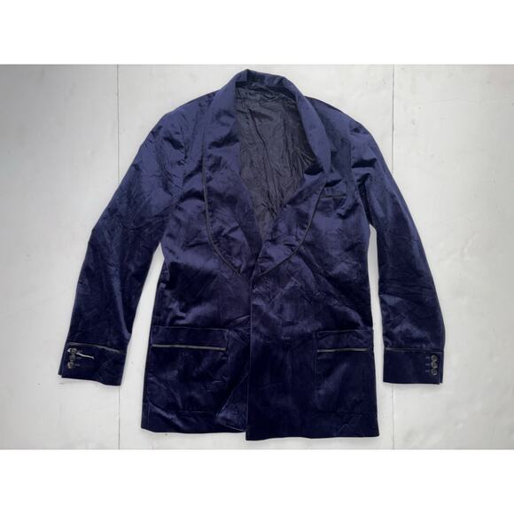 Topman fine tailoring blazer longsleeve size 36 navy - Picture 1 of 4